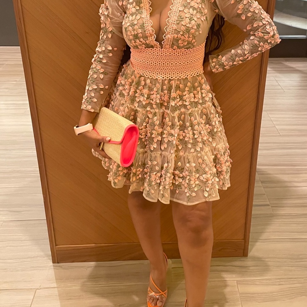 Neiman Marcus- Mini floral dress - Picture 4 of 5